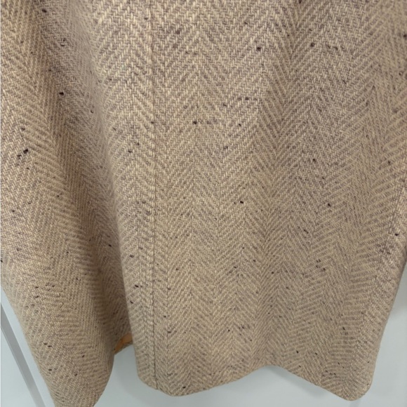 Vintage Braetan Cream Beige Wool Tweed Coat Size Medium - Picture 10 of 12
